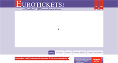 Desktop Screenshot of eurotickets.it