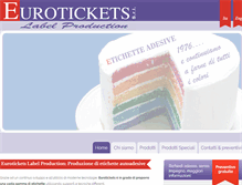 Tablet Screenshot of eurotickets.it